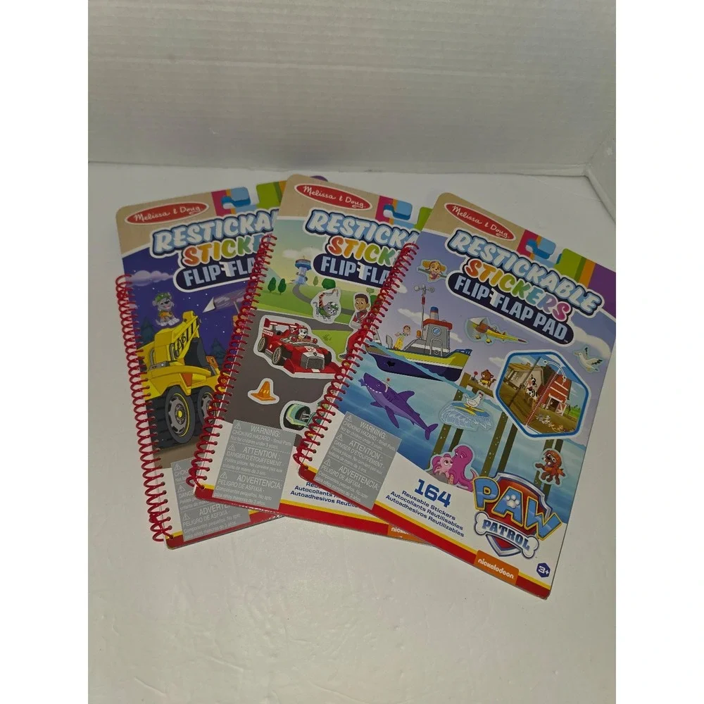 Melissa‎ & Doug PAW Patrol Restickable Sticker Flip-Flap Pads,